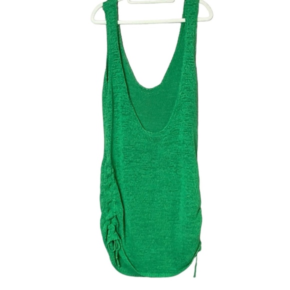Sndys Byron Green Knit Scoop Back Mini Dress Adjustable Sides US SZ S NWOT - Picture 3 of 7
